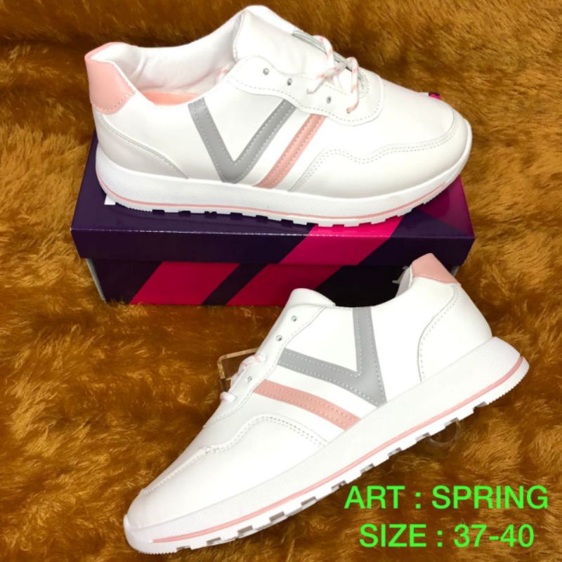 SEPATU KETS PEREMPUAN DEWASA BY RAFA SPRING SIZE 37-40 WARNA PUTIH