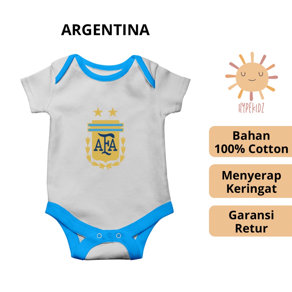Baju romper jumper jumpsuit jersey bola bayi hadiah lahiran newborn 0 6 bulan laki-laki perempuan So