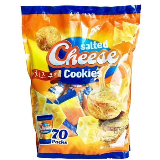 ✔MURAH Salted Cheese Cookies isi 70pcs / Biskuit Salted Cheese / Snack Import