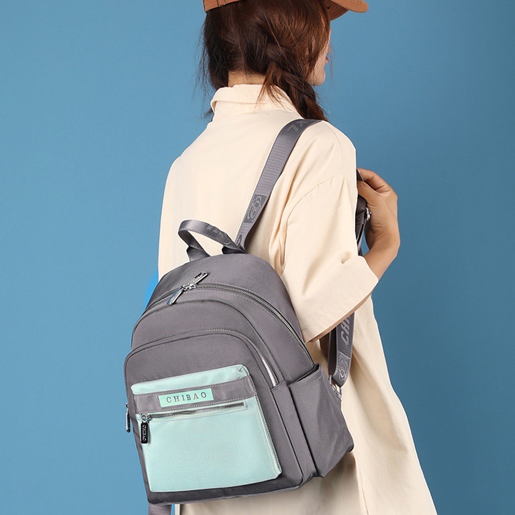 TAS RANSEL WANITA CHIBAO GREY TOSCA ANTI AIR TA685G3 IMPORT KOREA BACKPACK CEWEK LABORDA PUNGGUNG GENDONG BRANDED SEKOLAH KULIAH KERJA BATAM PREMIUM REMAJA KEKINIAN LUCU SIMPLE