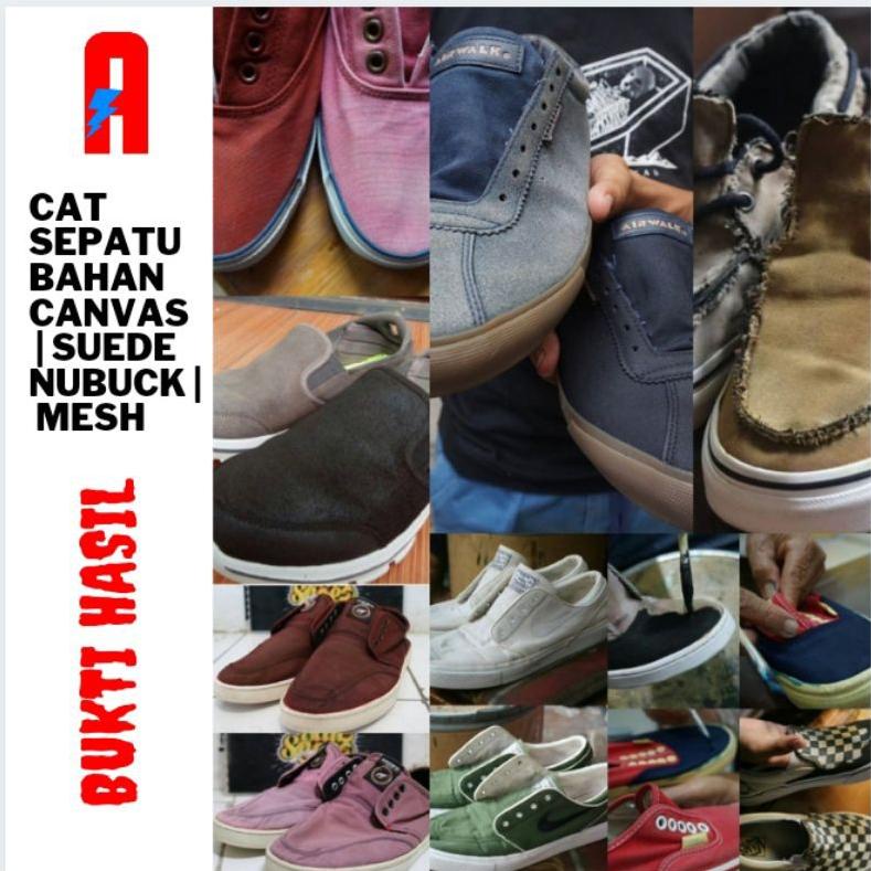 *TERLARIS* paket cat canvas suede sepatu 6 pc warna dasar Penawaran Terbaik