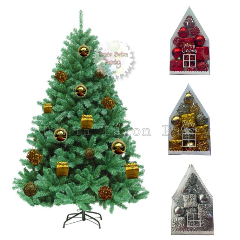 2022-048 Set Rumah Besar Hiasan Gantungan Ornamen Pohon Bola Natal