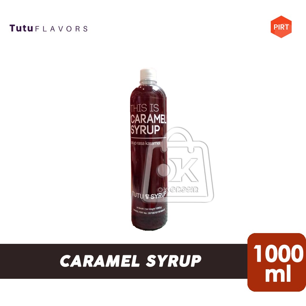 

Tutu Caramel Syrup / Sirup Karamel (Botol Plastik 1000ml)