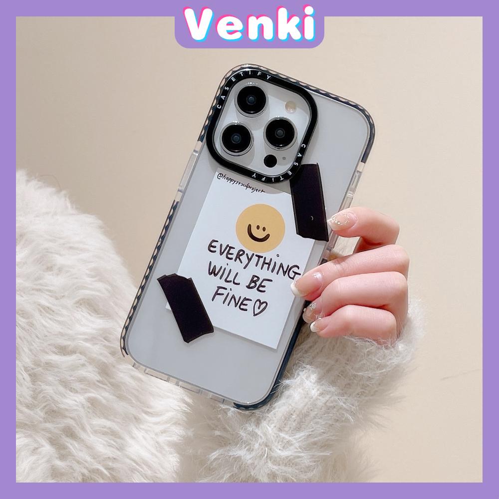 Case iPhone 14 Pro Max Thickened Silicone Soft Case Clear Black Cute Smiley Shockproof Camera Protection Compatible For iPhone 13 12 11 Pro Max XR XS 6 6S 7 8 Plus