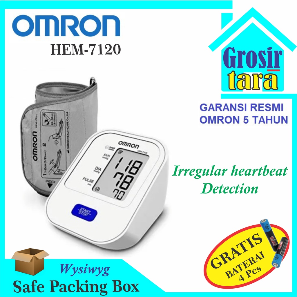 TensiMeter Digital Lengan Omron HEM-7120 HEM 7120 HEM-7142T1 HEM 7142T1 Ukur Tekanan Darah