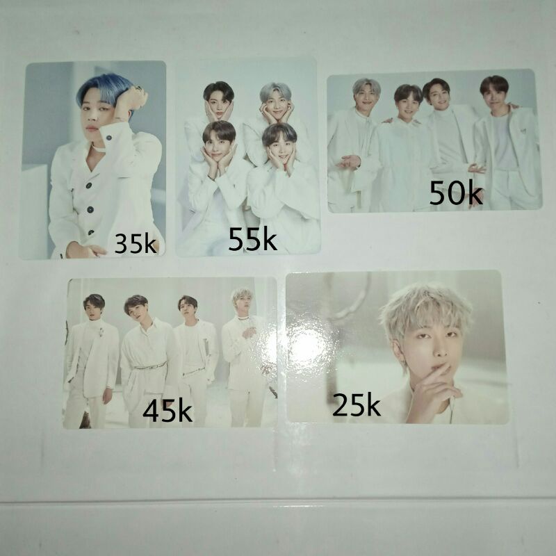 Mini PC photocard BTS Mots Tour BBC Unit Jimin Namjoon RM Jungkook Yoongi Suga Jin Jhope