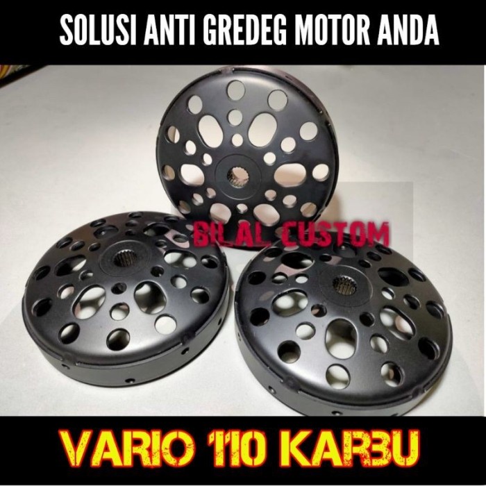 mangkok CVT kampas ganda VARIO 110 KARBU original custom