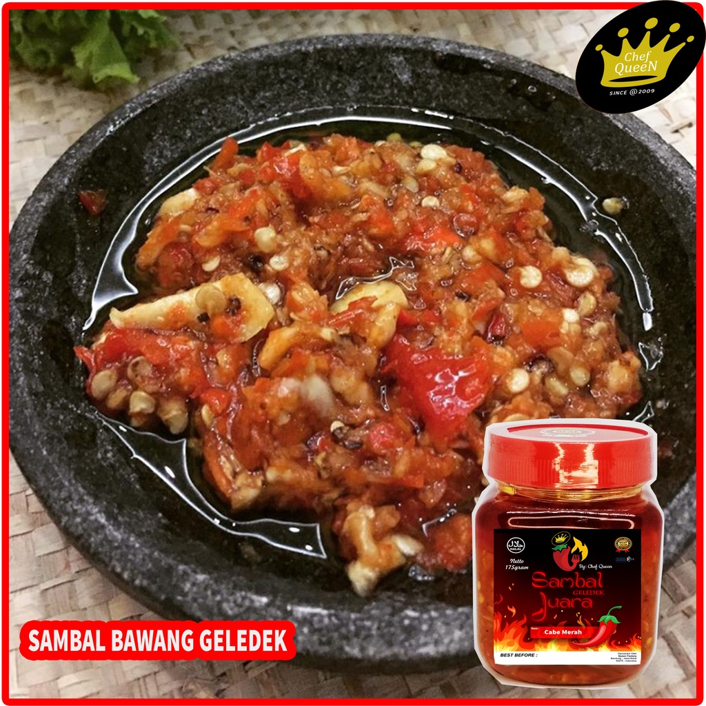 

EAT Sambal Bawang Geledek Chef Queen TERMURAH Sambel Baby Cumi / Sambal Pete / Sambal Jengkol / Sambel Asin Jambal / Sambal Teri Medan / Sambel Ayam Suir / Sambal Cabe Hijau Teri / Sambal Cakalang Tongkol / Sambal Paru Sapi / Sambal Bawang Pedas