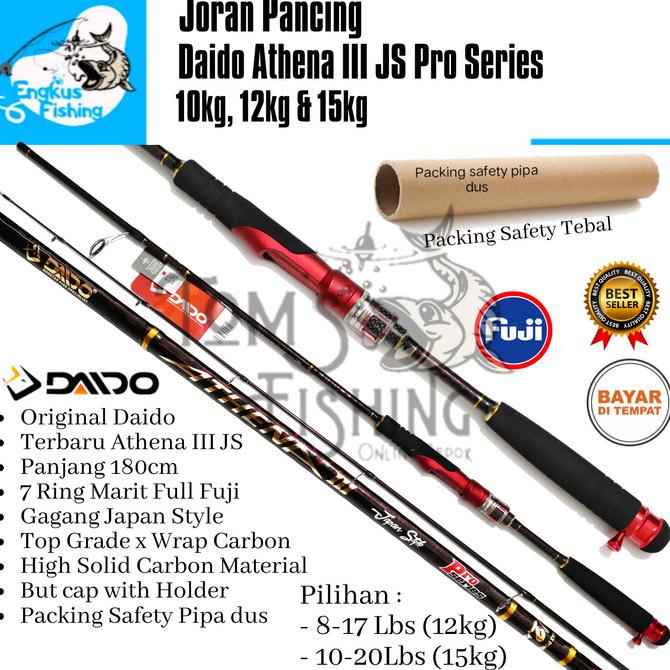 Joran Pancing Daido Athena III 3 JS Pro Series Full Fuji Terbaru Murah