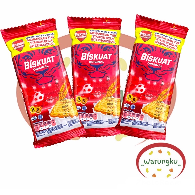 [RENCENG] BISKUAT Isi 22.8gr x 10pcs BISKUIT Vanila Coklat Original Susu Gandum Sehat