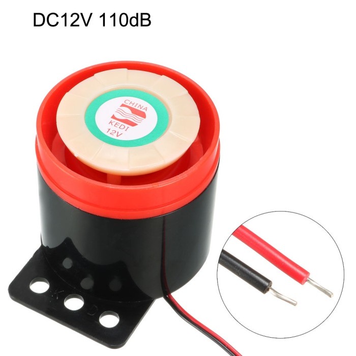 Electronic Buzzer DC12V 110dB Beep Tone Alarm Continuous Sound