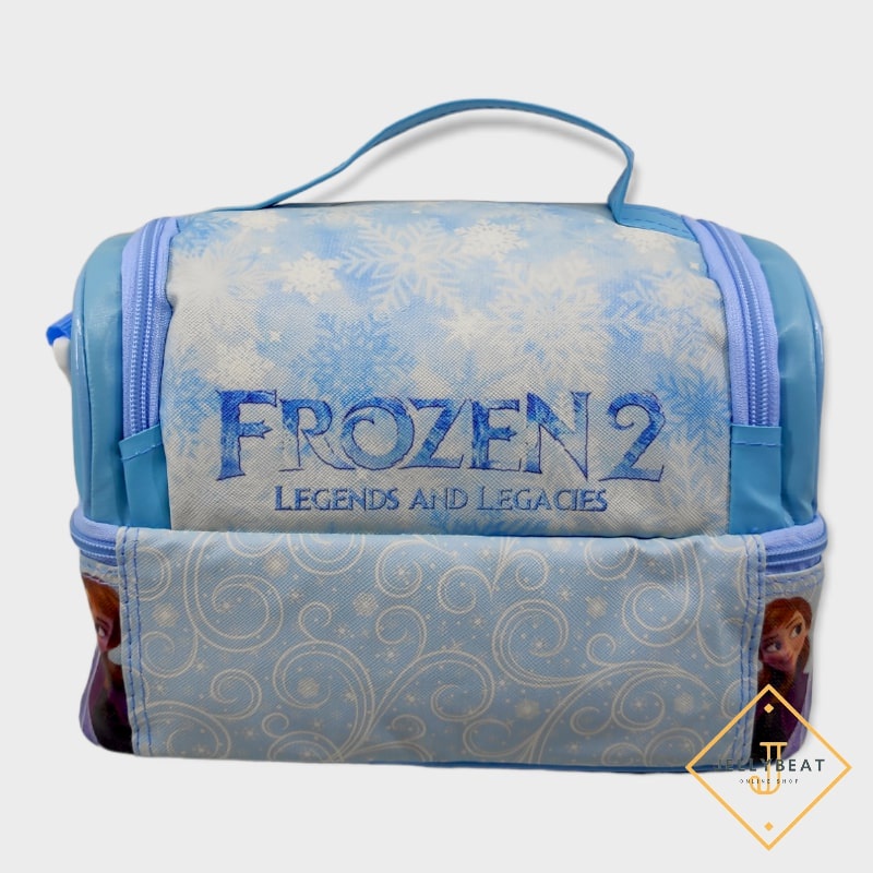 Tas Susun MOTIF Frozen Biru /Tas Slempang Smiggle /Lunch Bag Susun