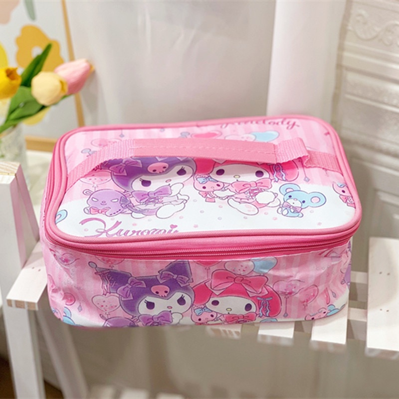 NAOMI - Takumi Lunch Bag Aluminium foil - Tas Bekal Datar Horizontal - Sanrio Carton Japan Jepang - Tas makan - Tepak makan - Tas bekal - tas naomi