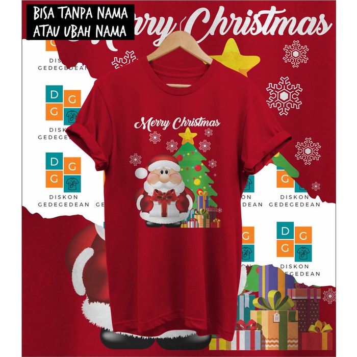 KAOS NATAL 2021, BAJU NATAL 2021, TSHIRT NATAL TYPE 4 - Merah, Anak-Anak