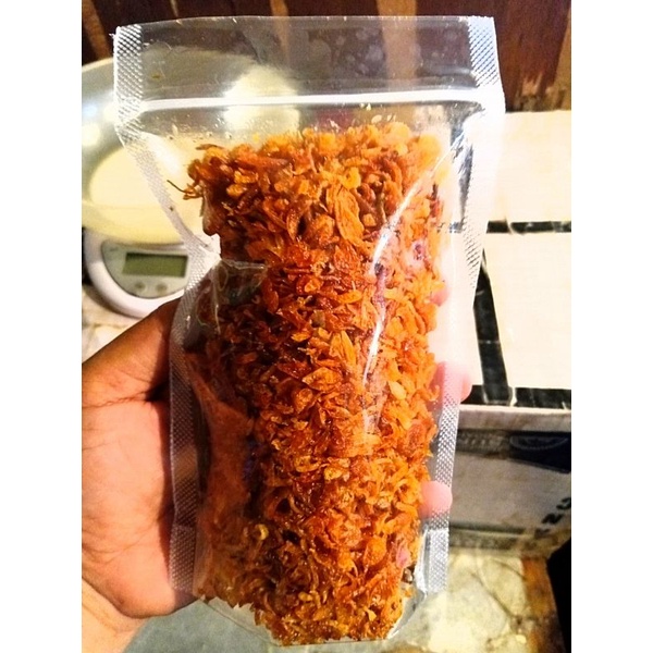 

Bawang Goreng Grade A++ Asli Tanpa Campuran Kemasan Standing Poch 125 Gram