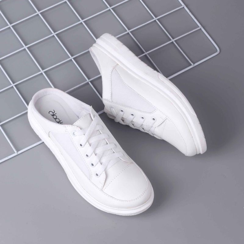 Sandal Bustong Wanita Terbaru Cantik Kekinian Putih | Sandal Sepatu Perempuan Keren | Sendal Stylish Korean Original Premium