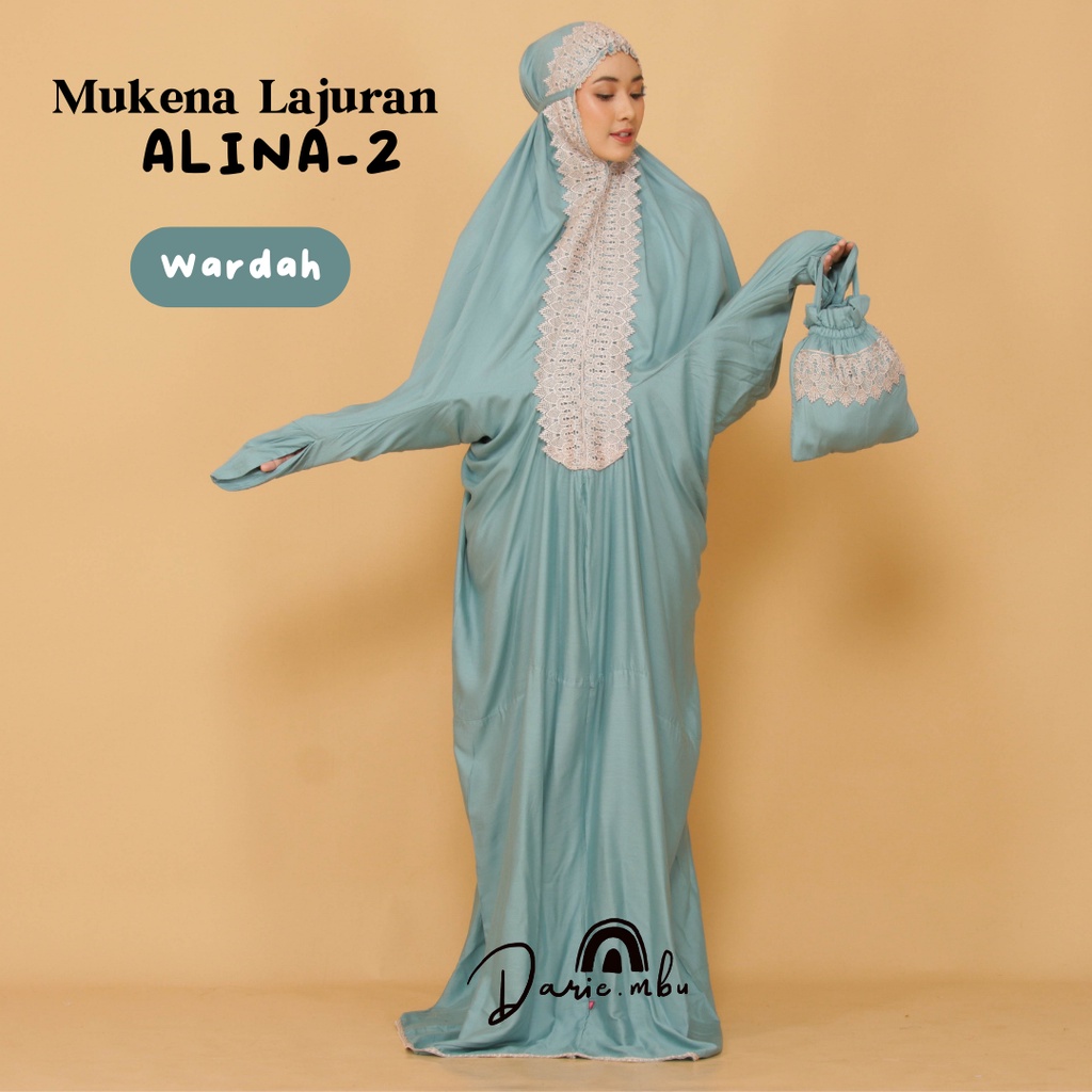 Mukena Dewasa Katun Rayon Terusan Lajuran Alina