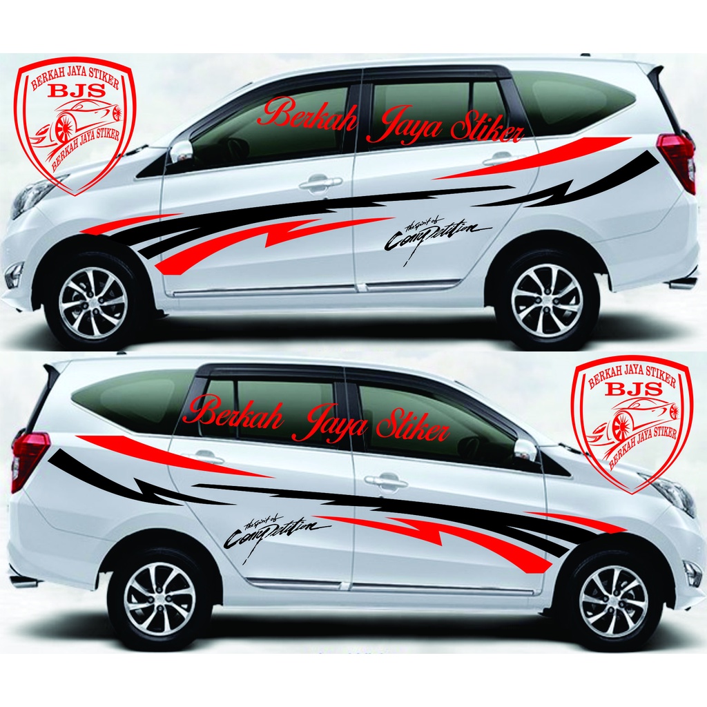 Stiker Mobil SIGRA 1.2 R MT 2021Hitam