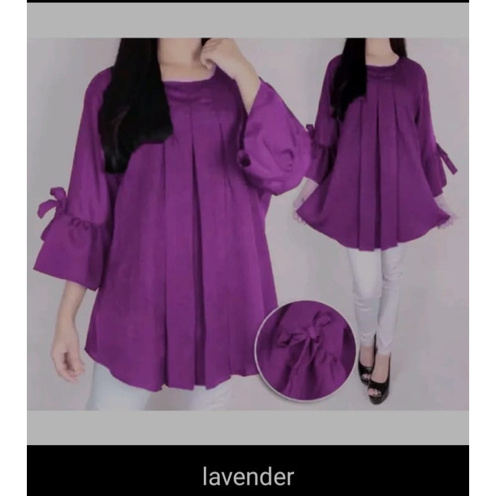 BLUS WANITA Binx | BIG SIZE | PLAIN | BAJU JUMBO ERLINDA -  K5J2 fashion wanita termurah berkualitas