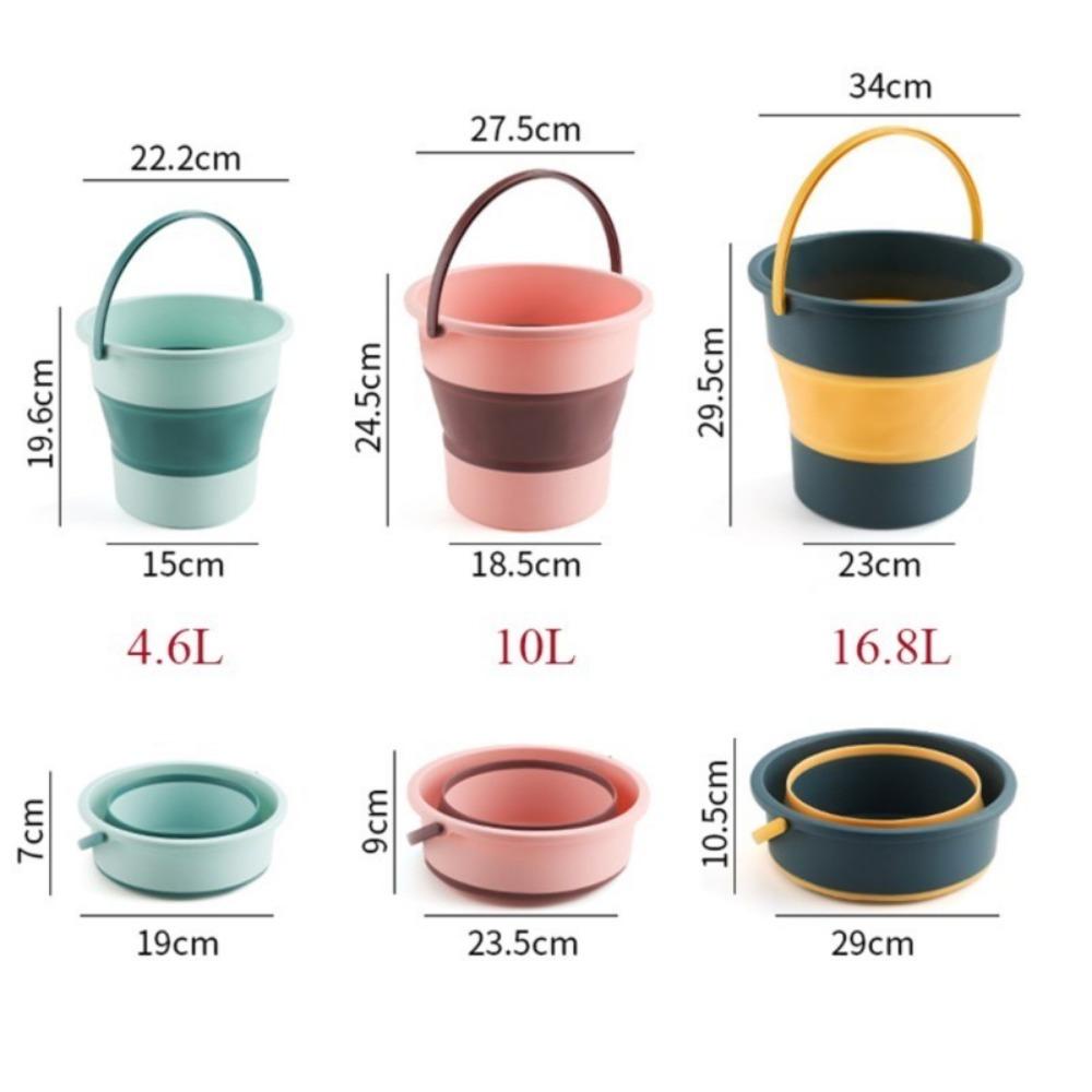 【 ELEGANT 】 Ember Lipat Hemat Tempat Alat Pel Cuci Outdoor Pembersih Memancing Camping Water Pail