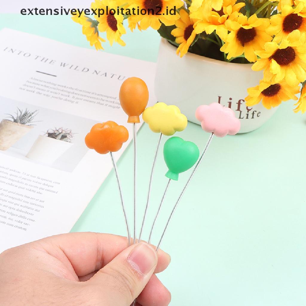 6pcs / set Mainan Miniatur Balon Warna-Warni Skala 1: 12 Untuk Aksesoris Rumah Boneka