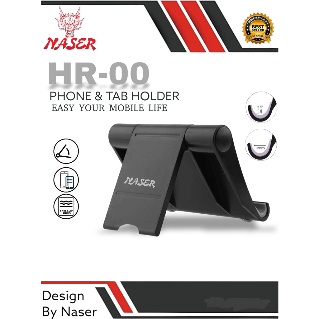 HOLDER NASER HR-00/HOLDER STAND HP/DUDUKAN HP/PRODUK ORIGINAL