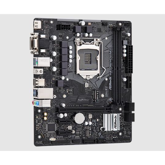 MOTHERBOARD ASRock H470M-HDV/M.2 (LGA1200, H470, DDR4, USB3.2, SATA3)