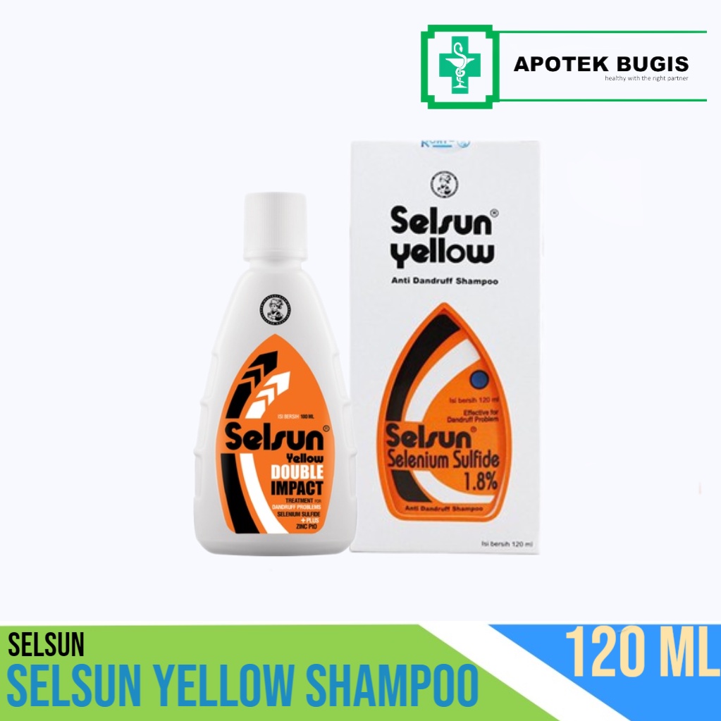 SELSUN Yellow Shampoo Conditioner Series Sampo Anti Ketombe  Five Yellow Double Gold Herbal Flowers