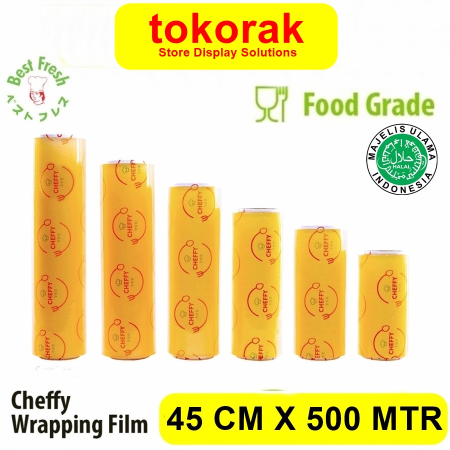 CHEFFY WRAPPING ROLL 45 CM x 500 M PLASTIK WRAP MAKANAN 45CM X 500M