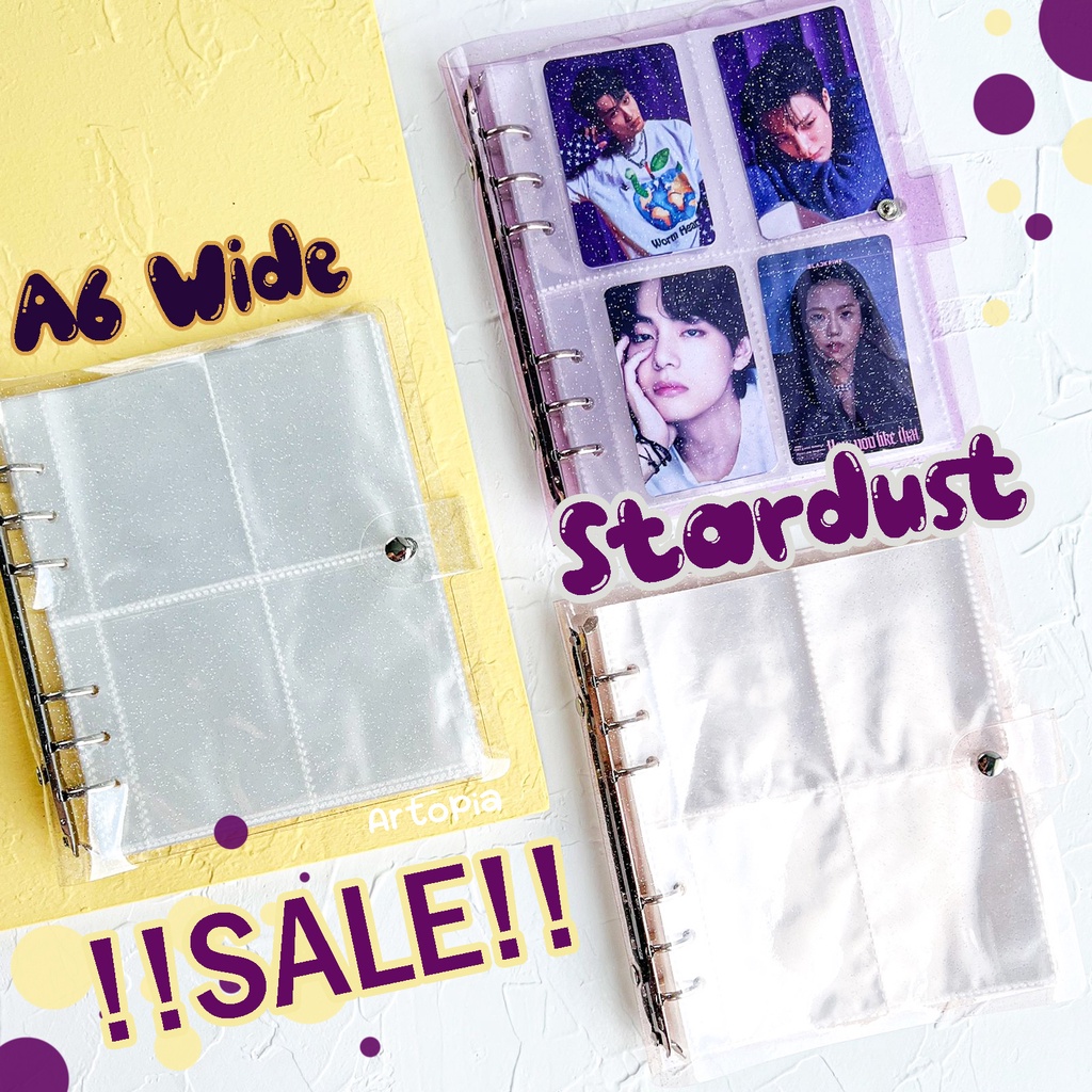 [A6 Wide] Stardust Jelly Binder for Album Photocard PC Foto Estetik
