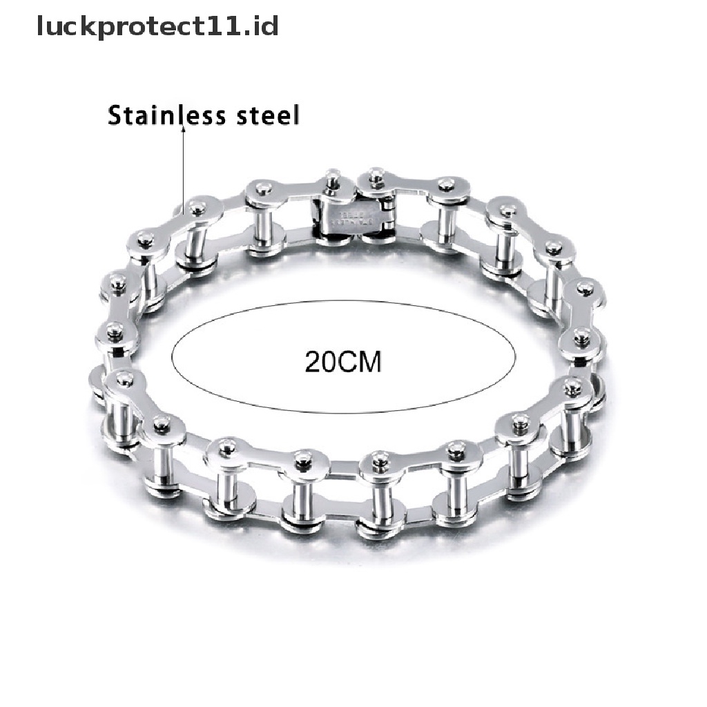 Gelang Rantai Sepeda Motor Bahan Stainless Steel Untuk Pria