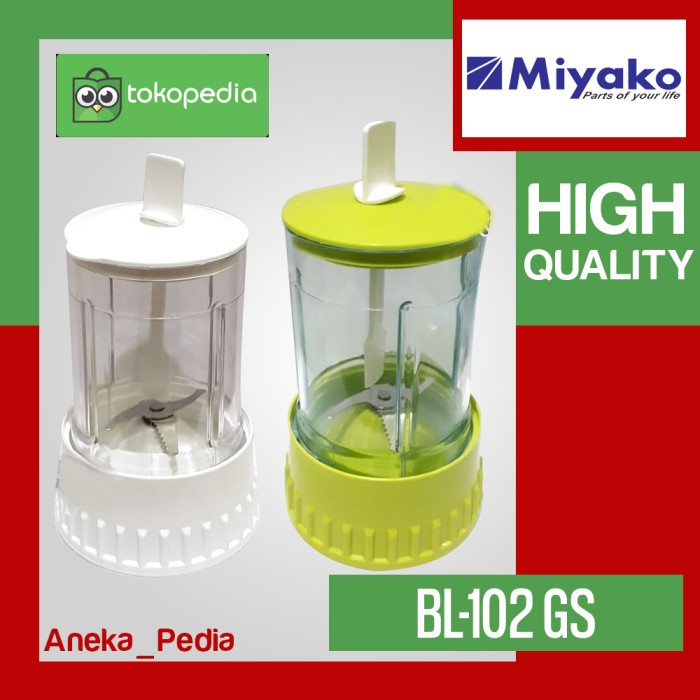 AKPA BLENDER MIYAKO BL-102 GS Gelas Belender Gilingan Bumbu Basah Lengkap - Putih