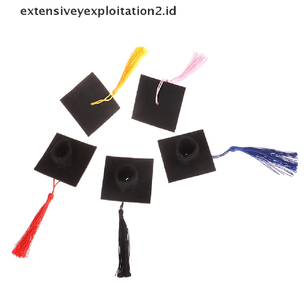 1pc Topi Wisuda Mini Dengan Rumbai Untuk Kostum Kelulusan
