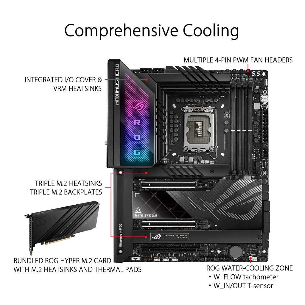 ASUS ROG MAXIMUS Z790 HERO DDR5 WIFI | Motherboard Intel LGA1700 ATX