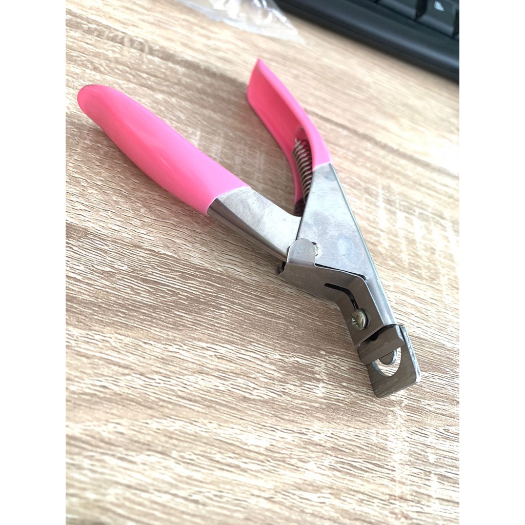 EDGE CUTTER GUNTING KUKU EXTENSION PINK NAIL ART