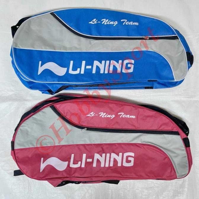 Tas Raket Badminton Lining 2R Case Bulu Tangkis Ransel BuluTangkis Ok