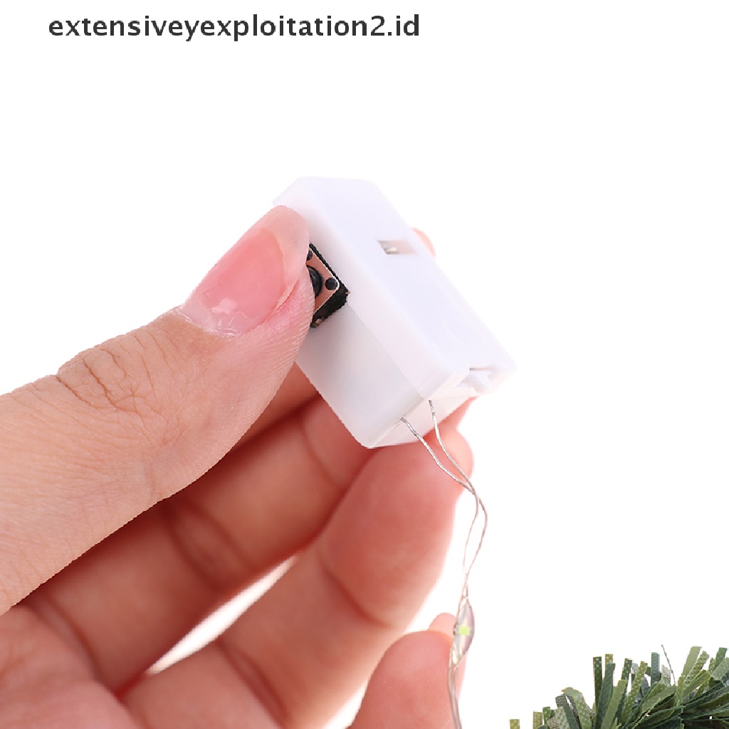 Mainan Miniatur Lampu String LED Untuk Dekorasi Natal / Rumah Boneka 1: 12