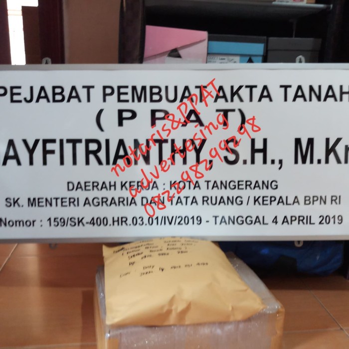 

Papan Plang Papan Notaris&Ppat