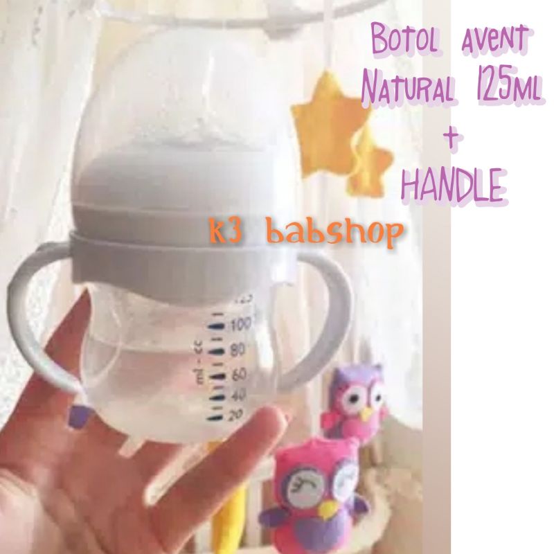 Avent Natural 125ml 125 ml botol susu bayi wideneck wide neck BPA free menyerupai puting ibu