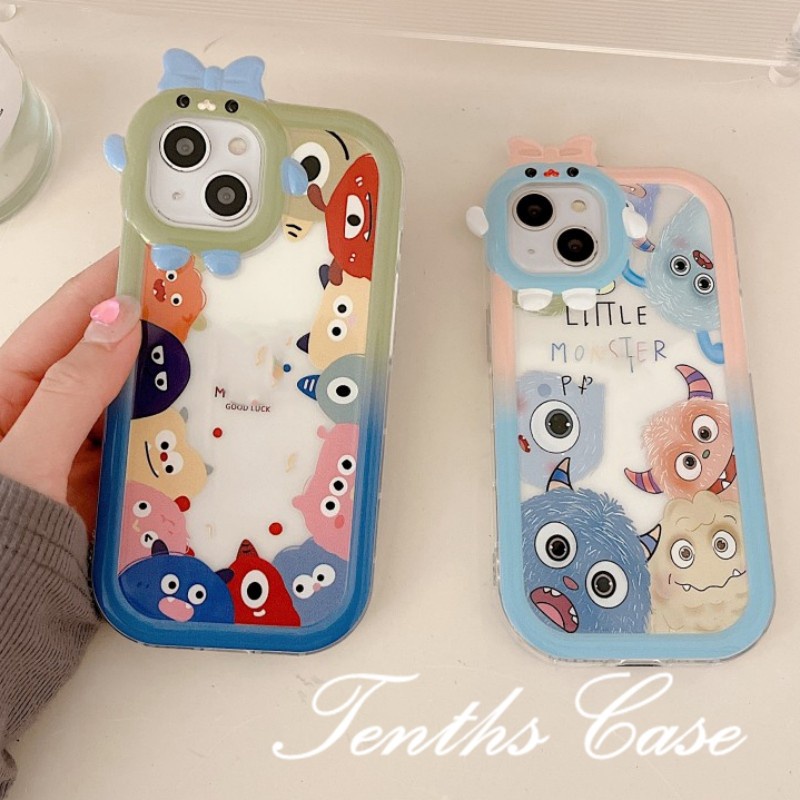 Redmi Note12 10C 9A 9C 9T Note 11 Pro+10 Pro 9T Mi12 Poco M4 Pro X3 GT Lovely Berambut Panjang Monster Phone Case Soft Cover Pelindung