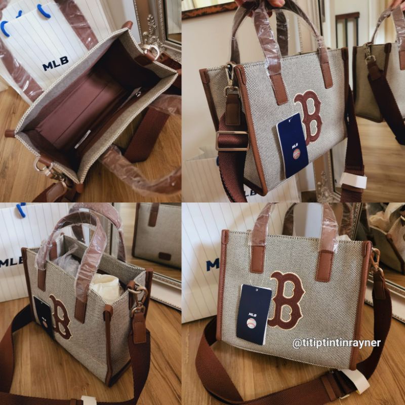 TOTE BAG MLB KOREA BOSTON BROWN
