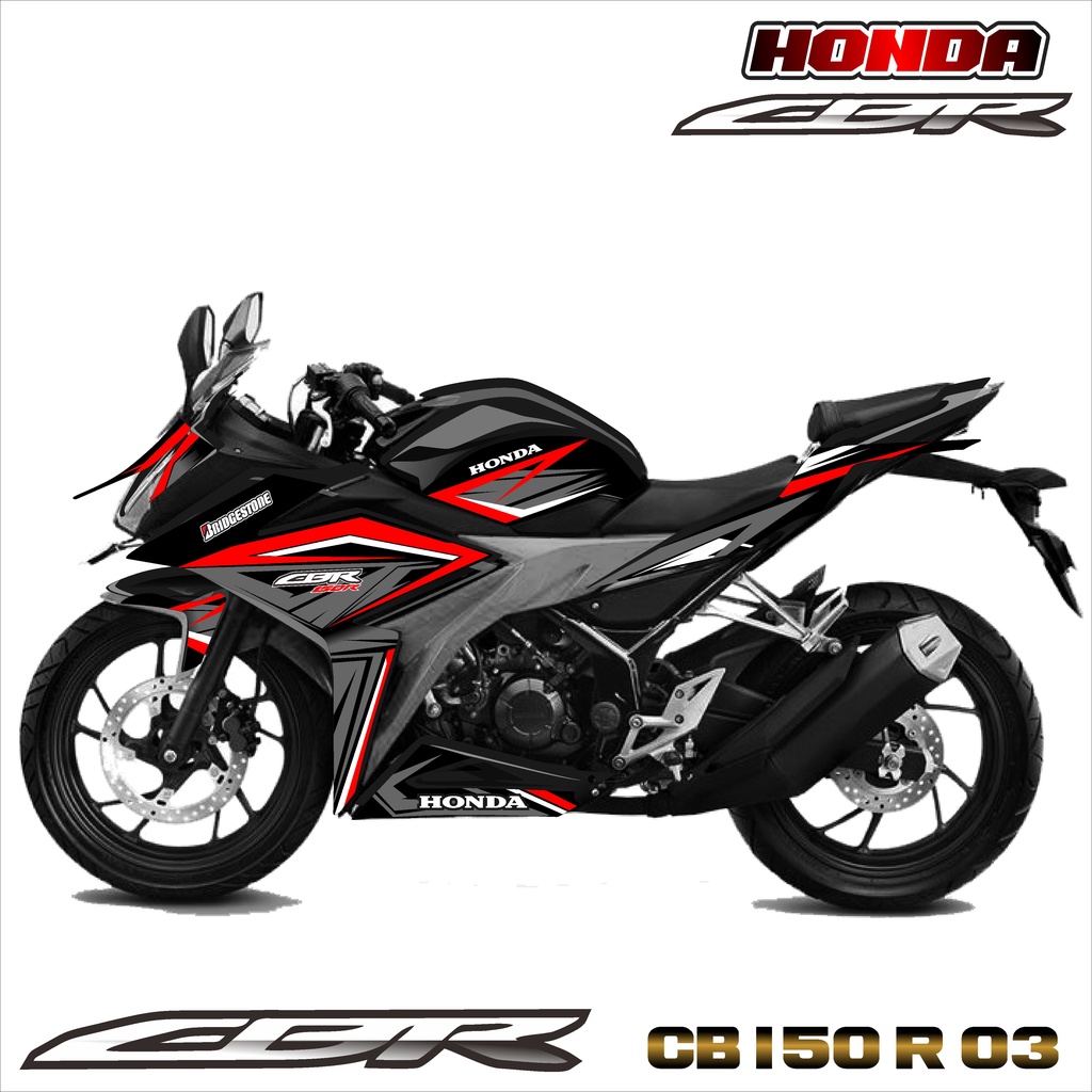 Sticker Keren Terbaru Striping CBR150R Facelift / Stiker CBR 150R / Striping Variasi CBR 150R K45G &