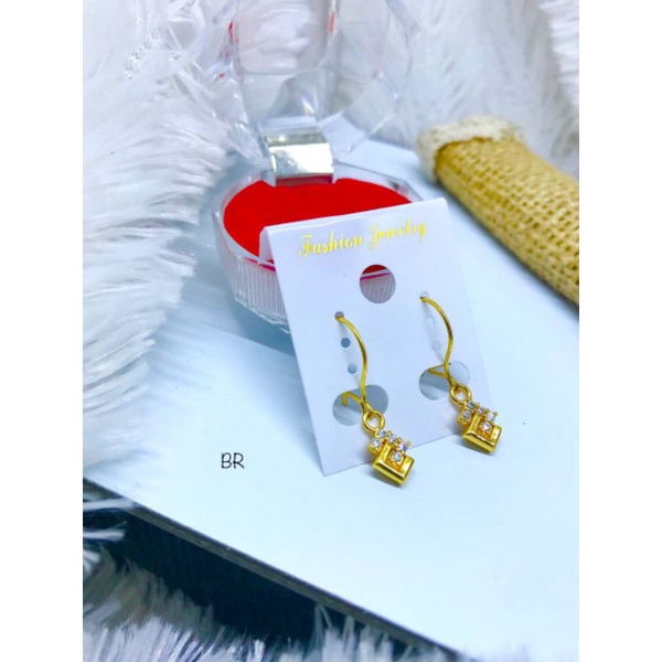 anting anting dewasa wanita lapis emas import 0887