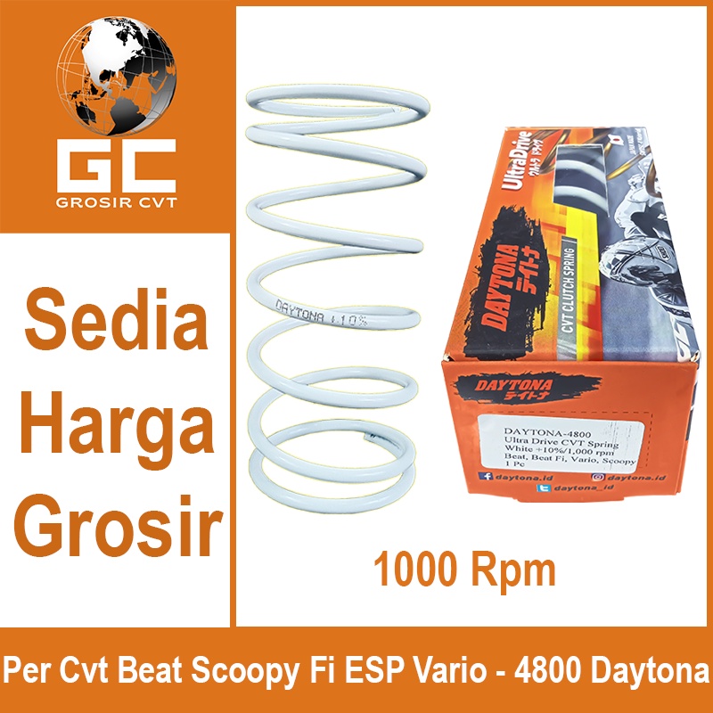 Per CVT Beat Scoopy Vario Genio Deluxe Spacy FI ESP 110 DAYTONA Racing KZL K44 K0J 1000 RPM