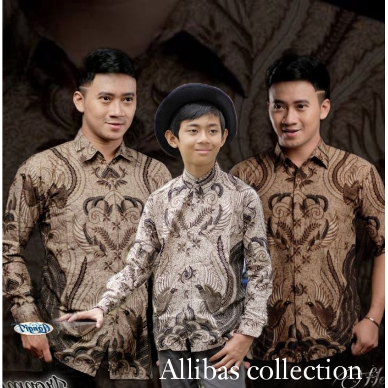 TERBARU Couple sweet || couple batik ayah dan anak cowok BATIK cream Batik Cream