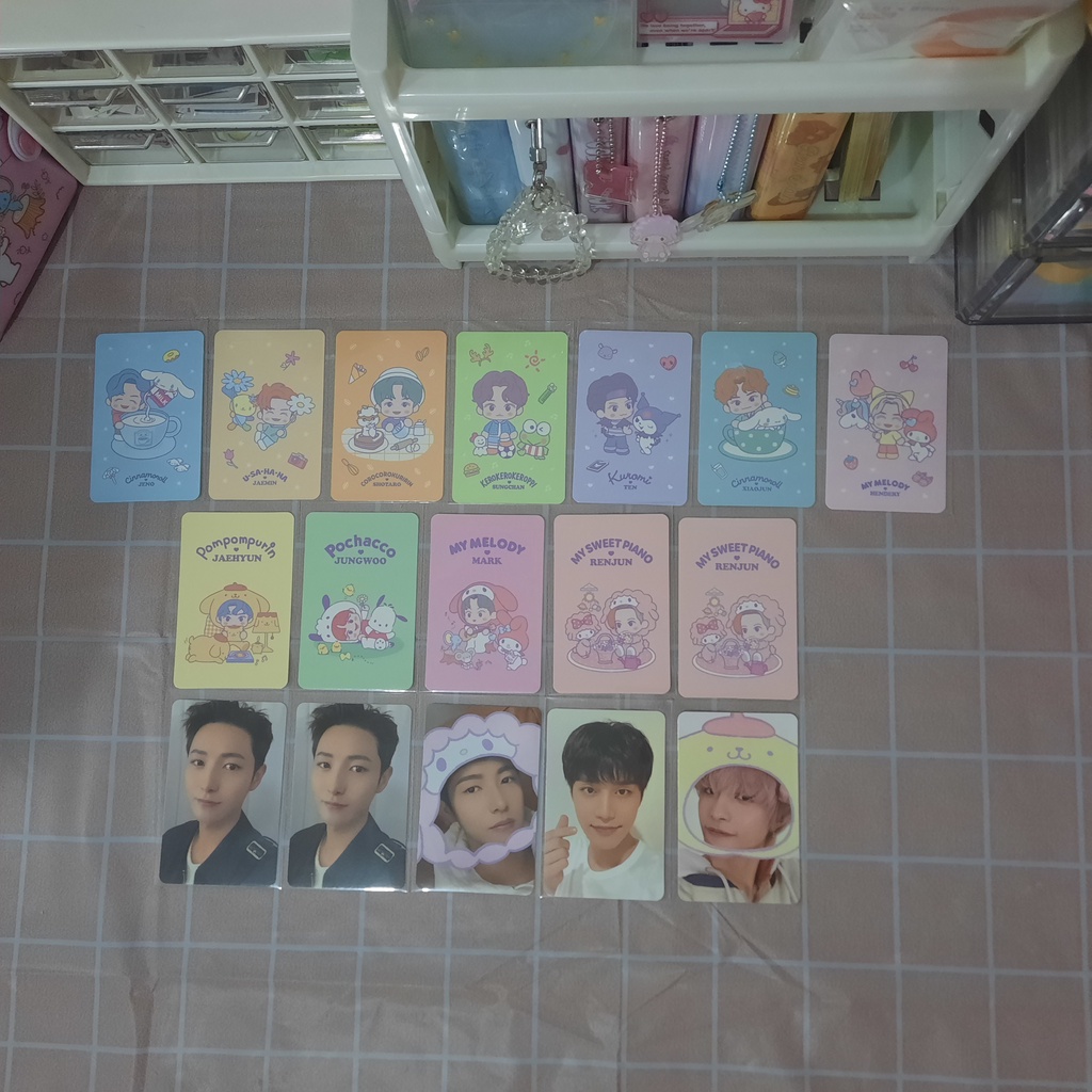 PC Official TC Selca Spesial Karakter Sanrio x NCT ver. A B Jaemin Jeno Shotaro Sungchan Taeyong Ten