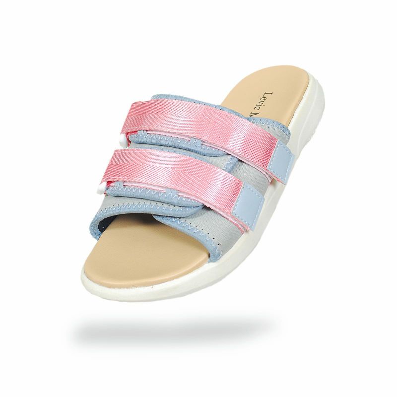 LEVIC MORGEEN SELLA PINK sendal slop sandal wanita jalan slipper sepatu sandal wanita kekinian selop