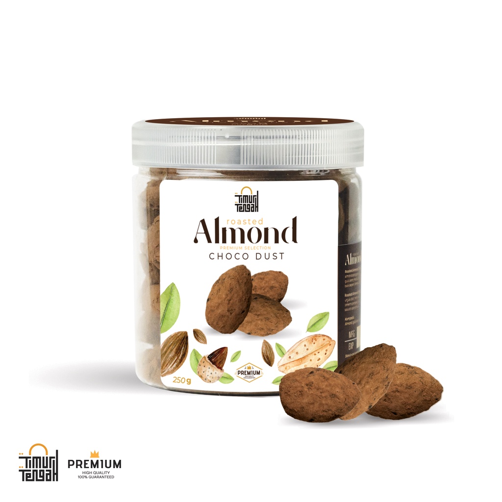 

Kacang Almond Choco Dust 250 gr Cemilan Sehat Original