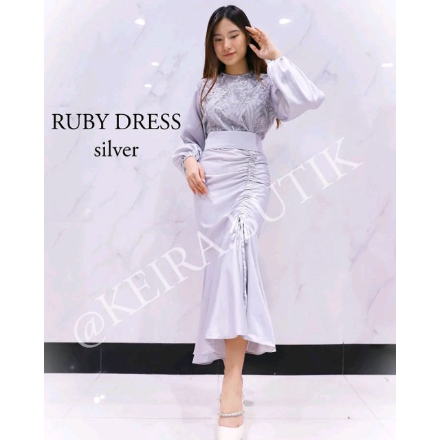 RUBY DRESS EXCLUSIVE GAMIS PESTA TERMURAH GAUN PESTA DRESS MUSLIMAH