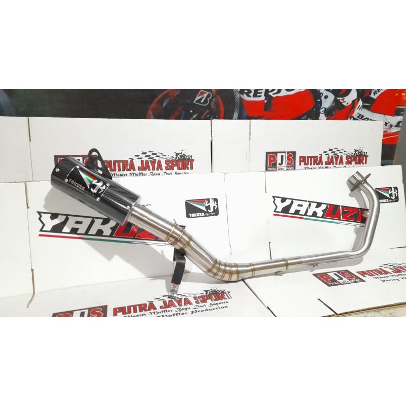 knalpot yakuza full system for satria fu/cbr150/r15 dll pnp